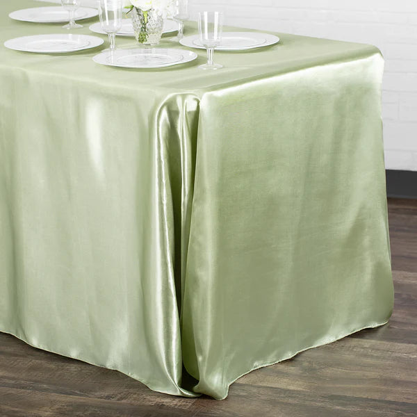 Satin Rectangular 90inx132in Tablecloth