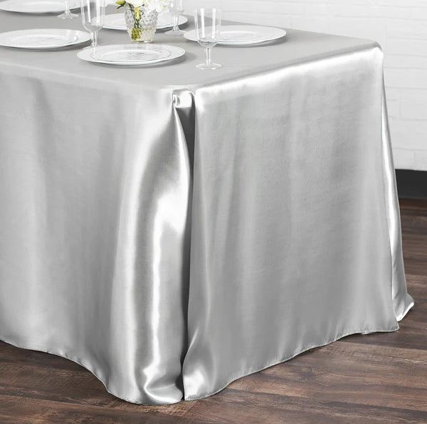 Satin Rectangular 90inx132in Tablecloth