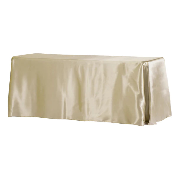 Satin Rectangular 90inx132in Tablecloth