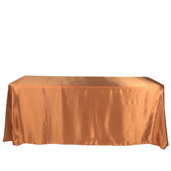 Satin Rectangular 90inx132in Tablecloth