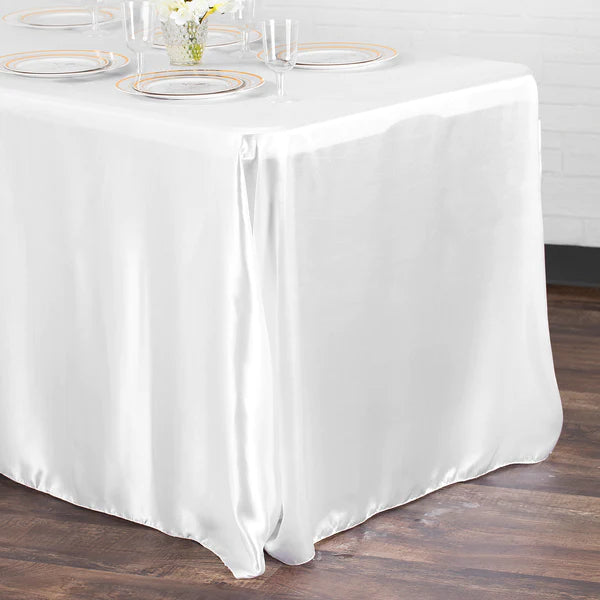 Satin Rectangular 90inx132in Tablecloth