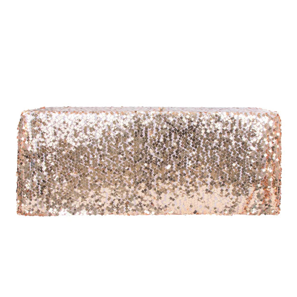 Square Payette Sequin Tablecloth 90in x 132in (Rectangular)