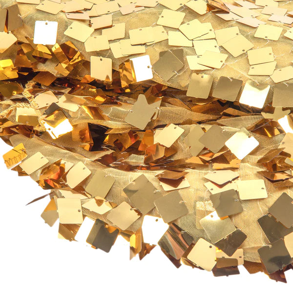 Square Payette Sequin Tablecloth 90in x 132in (Rectangular)