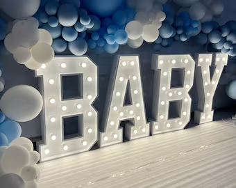 Marquee Numbers & Letters with Neon Lights