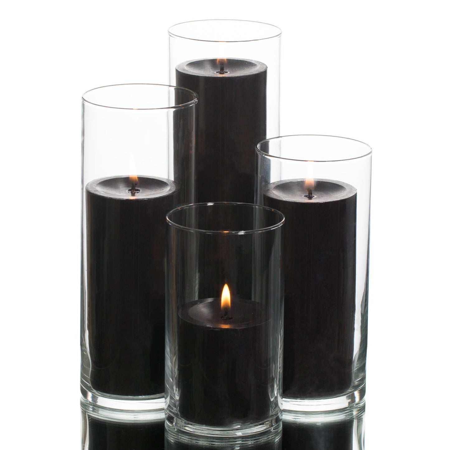 Glass Cylinder Candle Holder