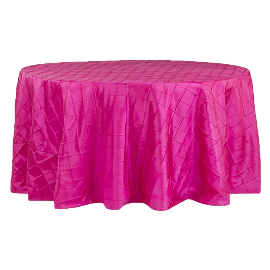 Pintuck 120in Round Tablecloth
