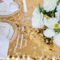Square Payette Sequin Round 120in Tablecloth