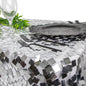 Square Payette Sequin Round 120in Tablecloth